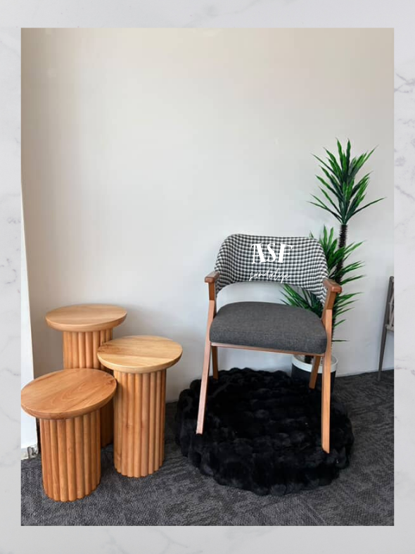 Kınalıada ASF-K25 armchair — Natural Collection