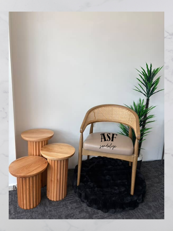 Ağva ASF-K22 armchair — Natural Collection